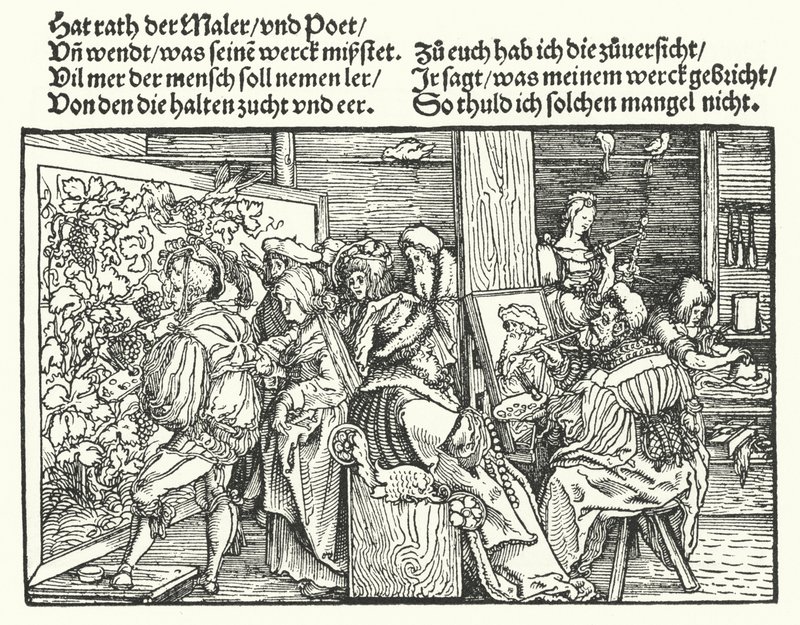 The Painters by Hans (after) Burgkmair