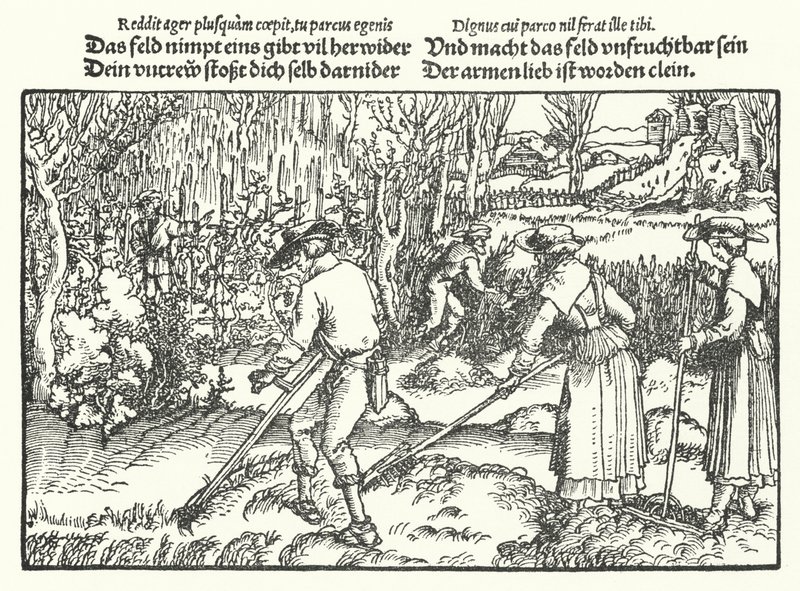 The Reapers by Hans (after) Burgkmair
