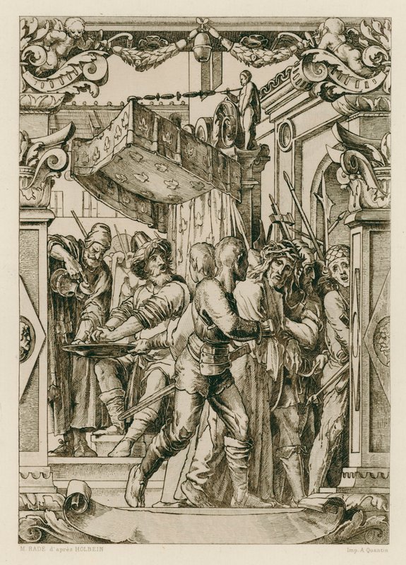 Jesus Christ, Pilate Washing His Hands by Hans (after) Holbein the Younger