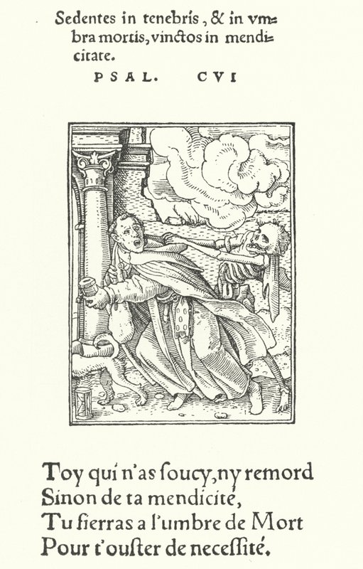 The Mendicant Friar, or Monk (engraving) by Hans (after) Holbein the Younger