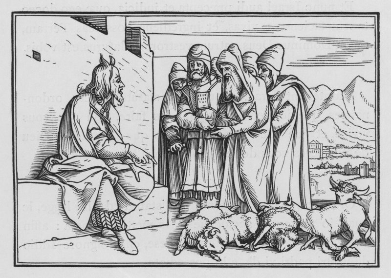 A Prophet to Arise Like unto Moses, Deuteronomy XVIII, 15 by Hans Holbein der Jüngere