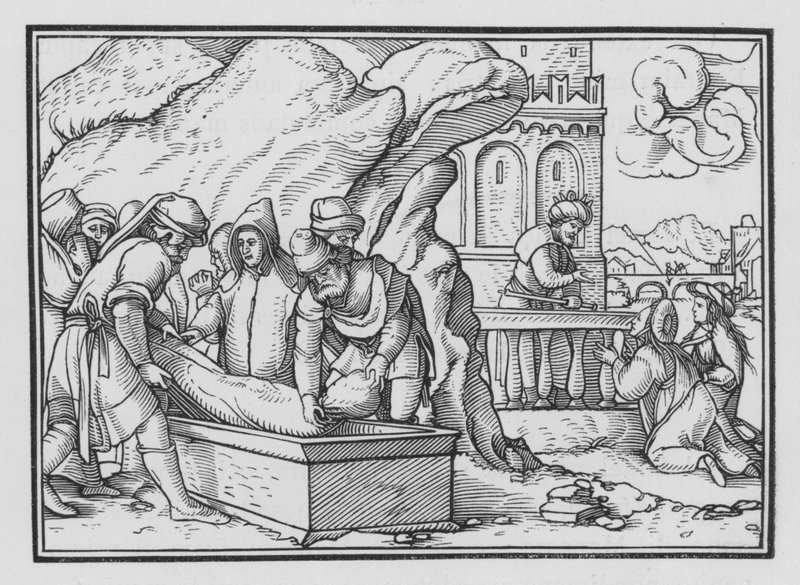 The Death of Joseph, Genesis 50:26 by Hans Holbein der Jüngere