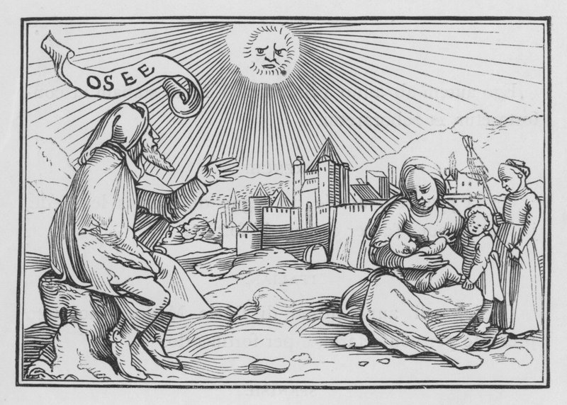 The Prophecy of Hosea, Hosea I, 1 by Hans Holbein der Jüngere