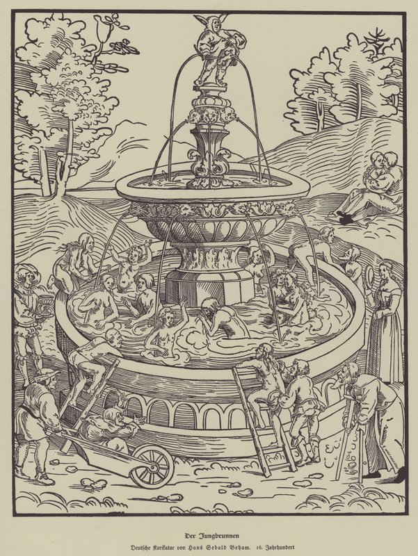 The Fountain of Youth, 16th Century by Hans Sebald Beham
