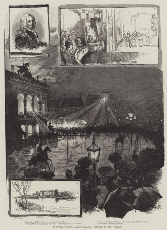 The Holberg Festival at Copenhagen by Hans Tegner
