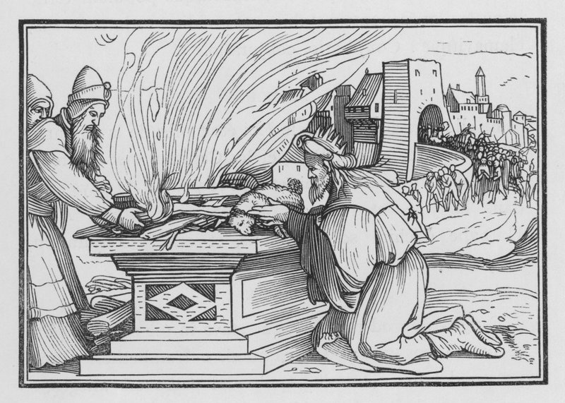 Ahaz Reigns Very Wickedly by Hans after Holbein the Younger