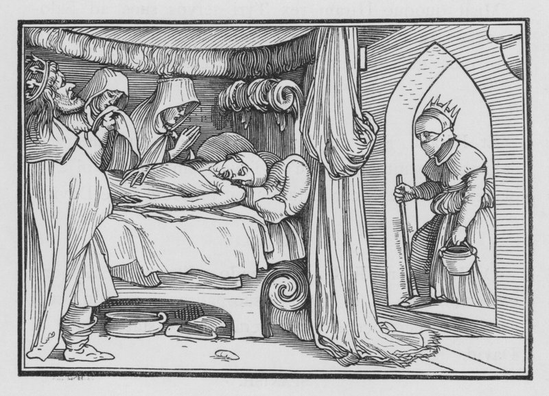 Jeroboam Sendeth His Wife in Disguise to Inquire of Ahijah the Prophet by Hans after Holbein the Younger