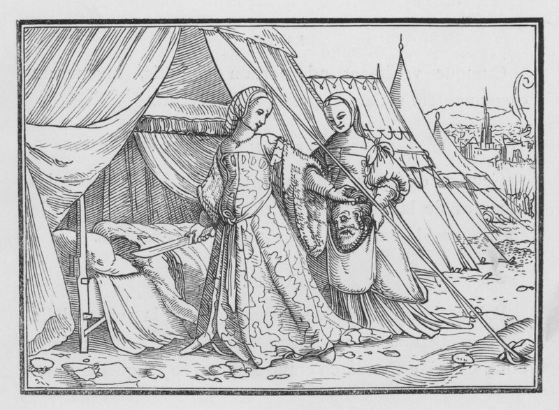 Judith Cutteth off the Head of Holofernes by Hans after Holbein the Younger