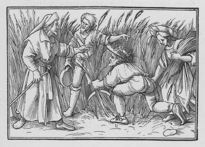 Ruth Gleans in the Fields of Boaz by Hans after Holbein the Younger