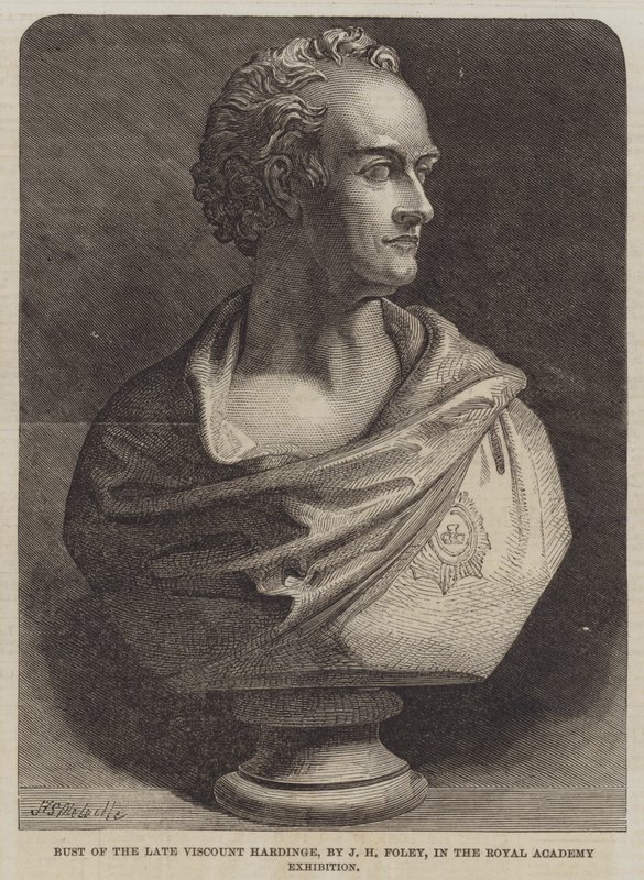 Bust of the late Viscount Hardinge, by J H Foley by Harden Sidney Melville