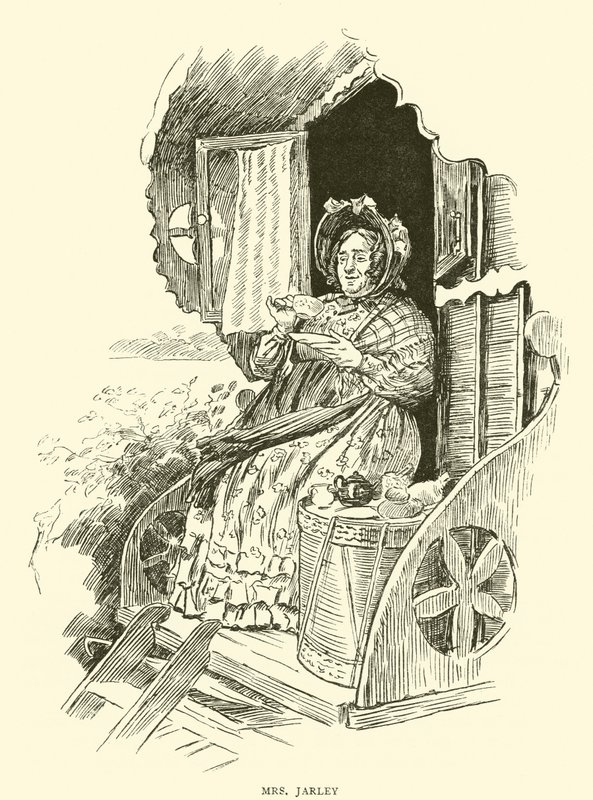 Mrs. Jarley by Harold Copping