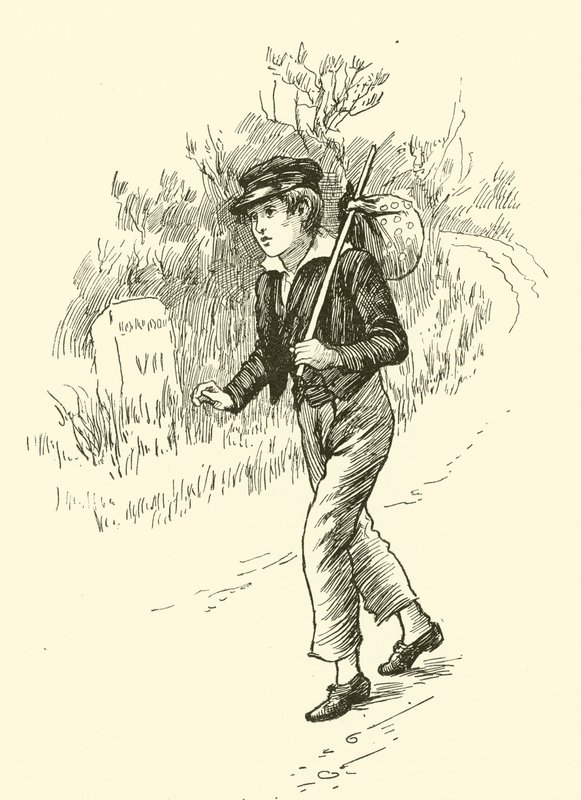Oliver Twist, on His Way to London by Harold Copping