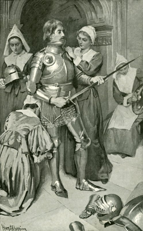 Christian Clothed in Armour by Harold Copping