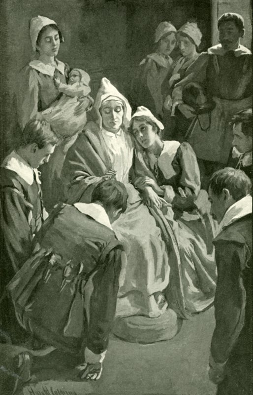 Christiana Blessing Her Children by Harold Copping