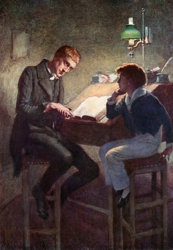 David Copperfield and Uriah Heep by Harold Copping