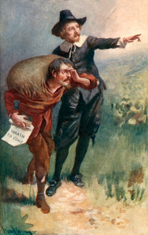 Evangelist Points the Way by Harold Copping