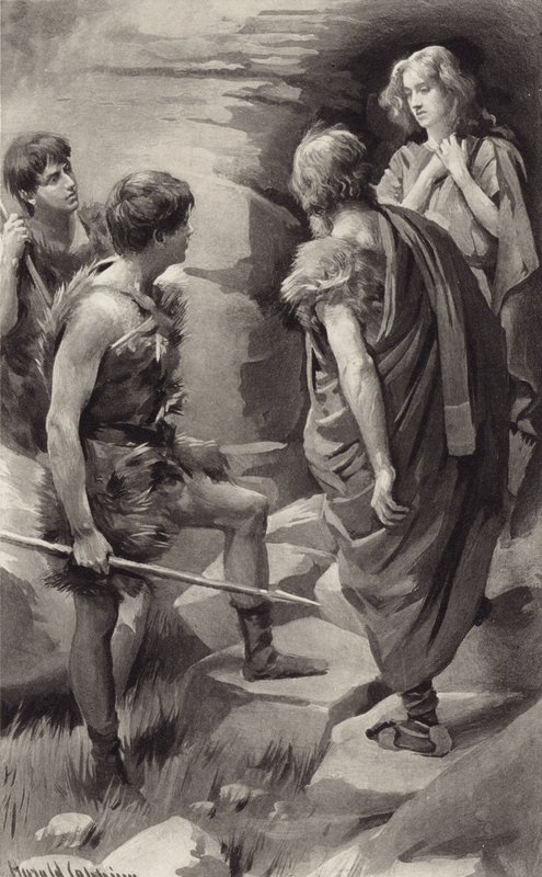 Good masters, do not harm me by Harold Copping