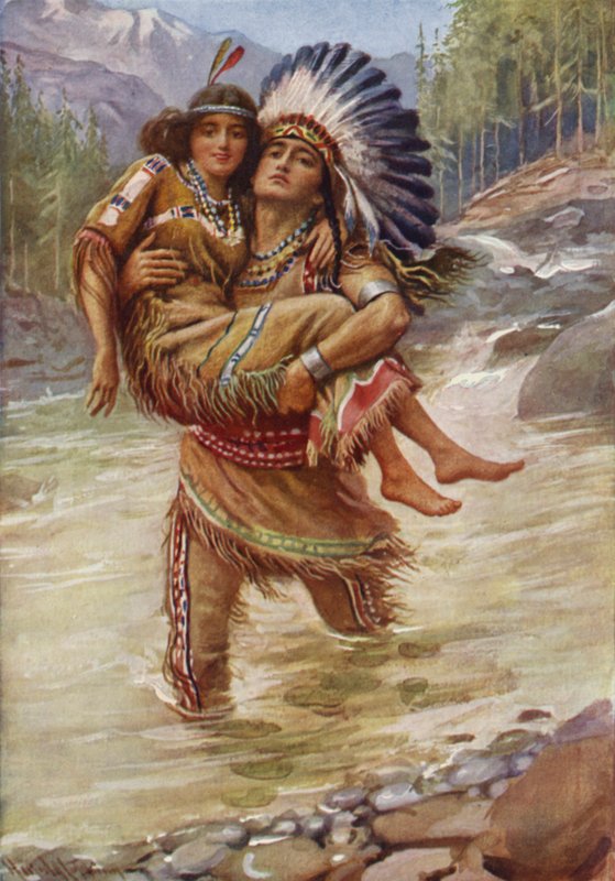 Hiawatha and Minnehaha by Harold Copping