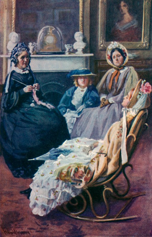 Illustration for Good Wives by Louisa M. Alcott by Harold Copping