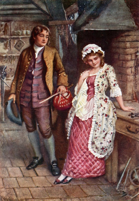 Joe Willet and Dolly Varden by Harold Copping