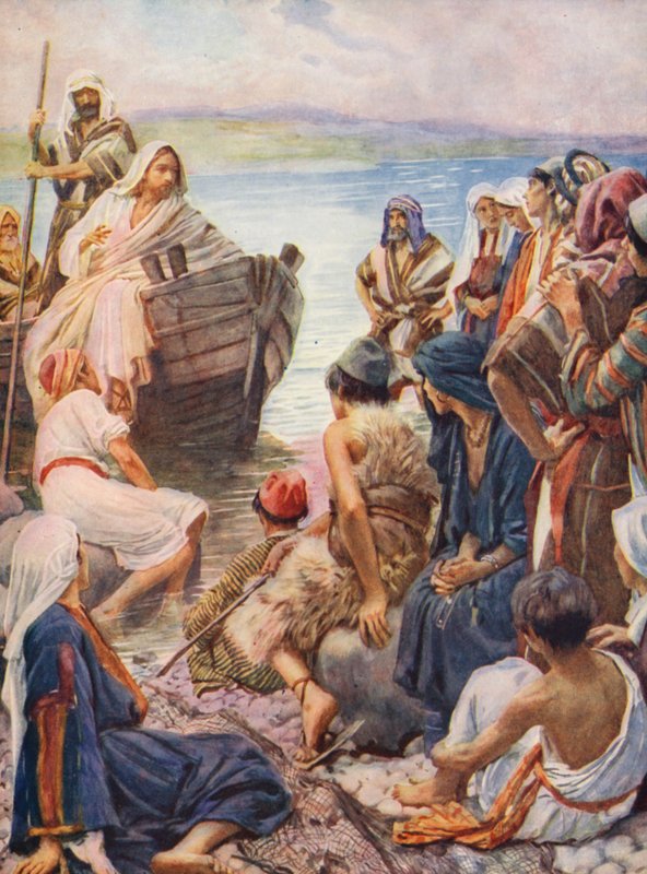 New Testament: By the Lake by Harold Copping