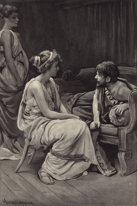 O, I am mocked, said he, And you are sent hither by some incensed god to make the world laugh at me by Harold Copping
