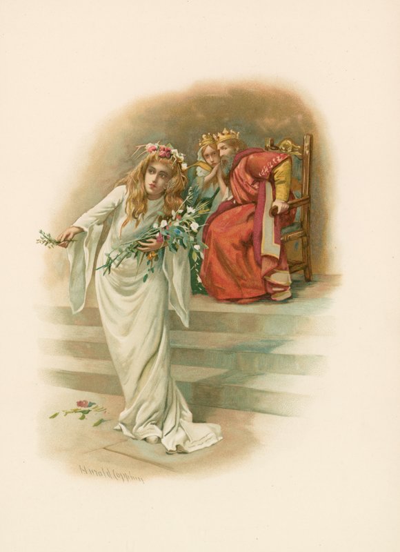 Ophelia, mad by Harold Copping
