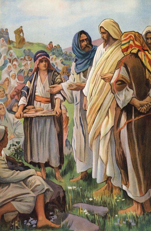 The Miracle of the Loaves and Fishes by Harold Copping