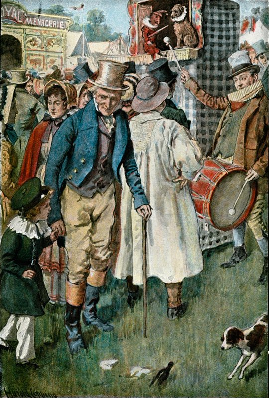 Tom and Benjy at the Fair by Harold Copping