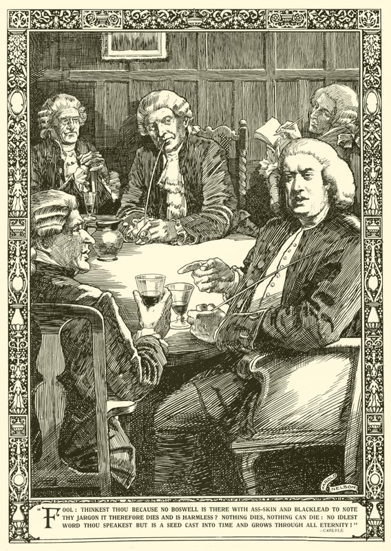 Dr Johnson in conversation by Harold Edward Hughes Nelson