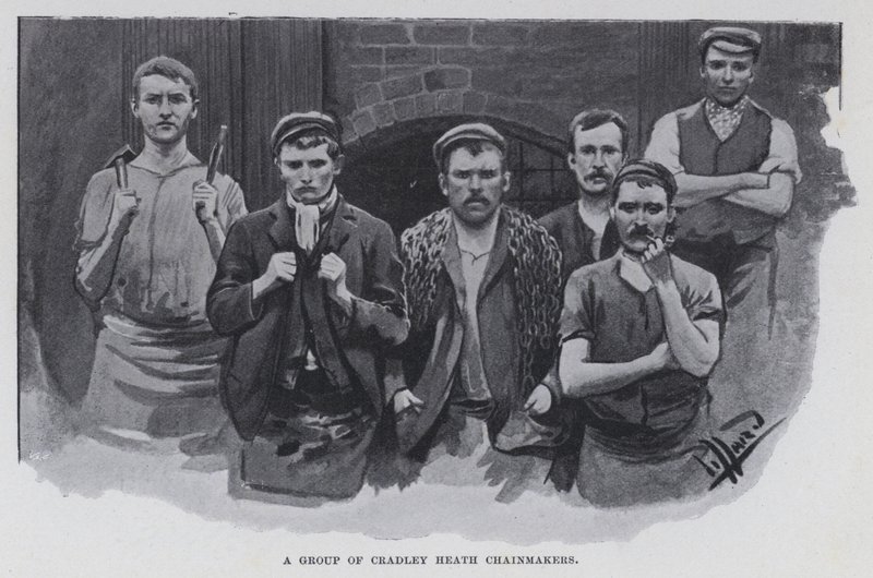 A group of Cradley Heath Chainmakers by Harold Hume Piffard