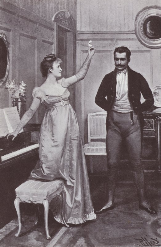 Illustration for Vanity Fair by William Makepeace Thackeray by Harold Hume Piffard
