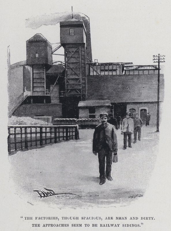 The Factories, Though Spacious, Are Mean and Dirty by Harold Hume Piffard