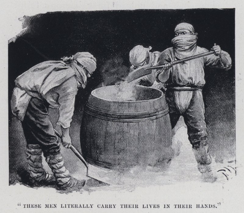 These men literally carry their lives in their hands by Harold Hume Piffard