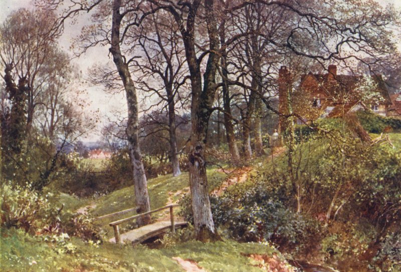 A Path to the Village, Ockley by Harold Sutton Palmer