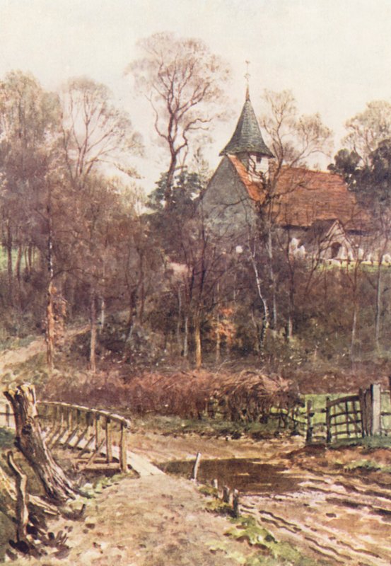 Pyrford Church, Near Woking by Harold Sutton Palmer