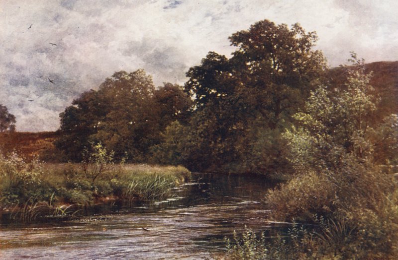 The Wey at Hankley Common, near Tilford by Harold Sutton Palmer