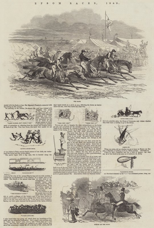 Epsom Races, 1849 by Harrison William Weir