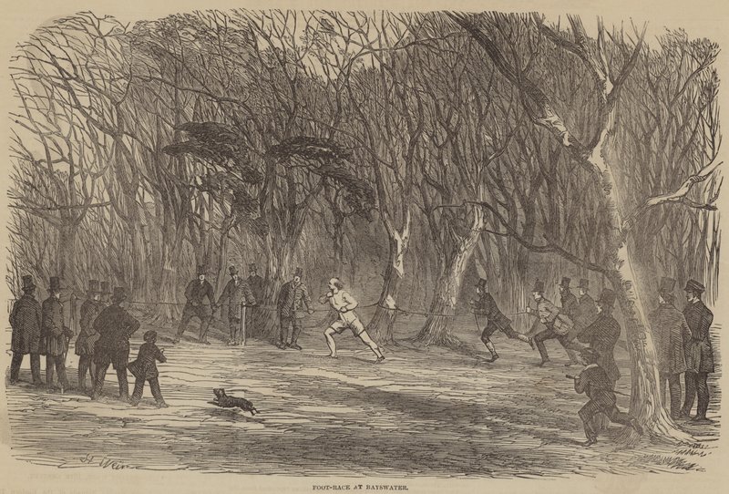 Foot-Race at Bayswater by Harrison William Weir