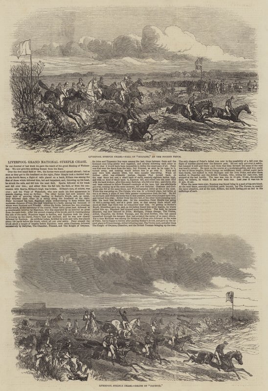 Liverpool Grand National Steeple Chase by Harrison William Weir