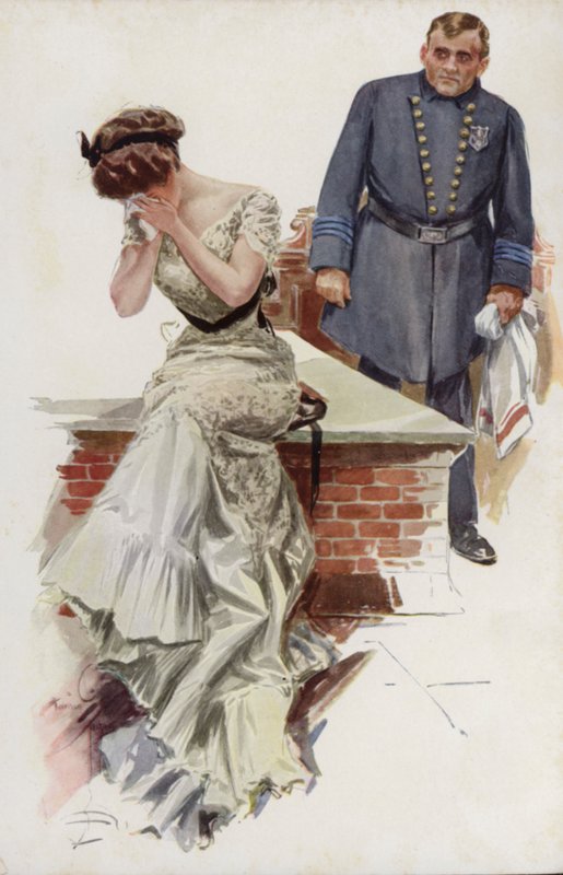Illustration for When a Man Marries by Mary Roberts Rinehart by Harrison Fisher