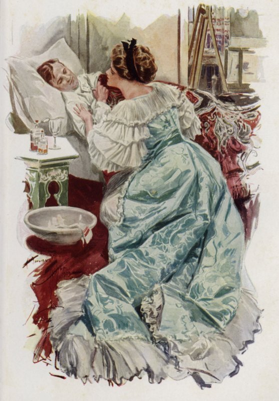 Illustration for When a Man Marries by Mary Roberts Rinehart by Harrison Fisher