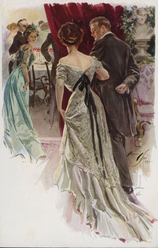 Illustration for When a Man Marries by Mary Roberts Rinehart by Harrison Fisher