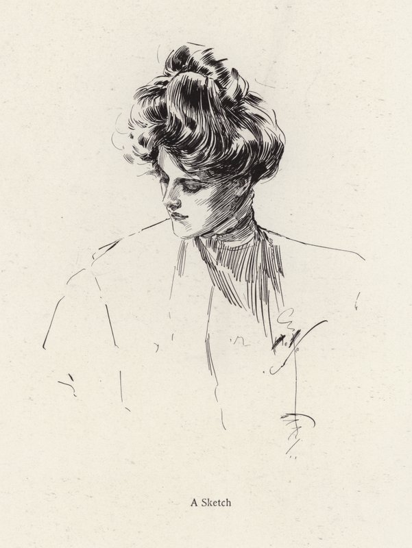 Portrait of a woman by Harrison Fisher