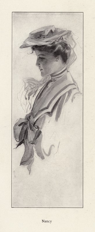 Portrait of a woman named Nancy by Harrison Fisher