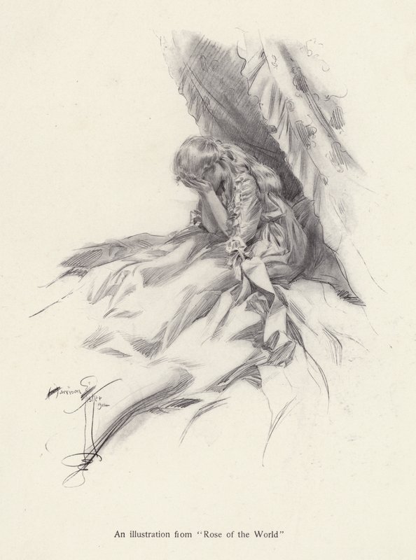 Rosamond English, a Character from Rose of the World, a Novel by Egerton Castle by Harrison Fisher