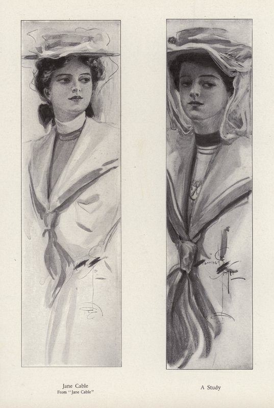 The character Jane Cable from the novel Jane Cable, by George Barr McCutcheon by Harrison Fisher