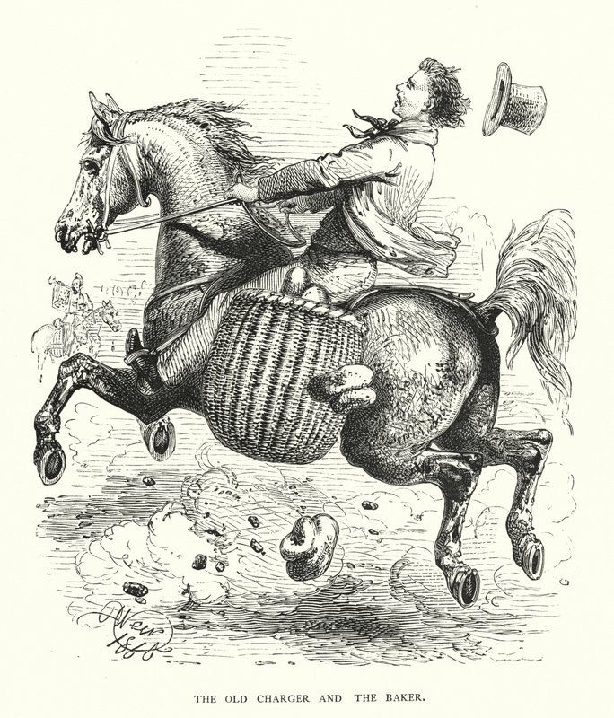 The Old Charger and the Baker by Harrison William Weir