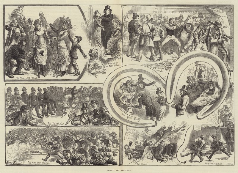 Derby Day Sketches by Harry Furniss