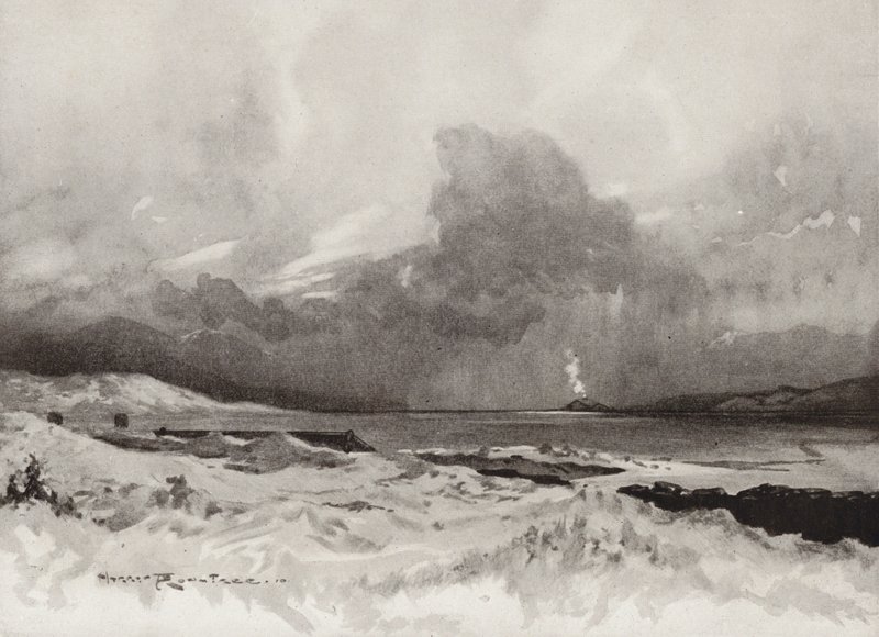 Golf Courses: Harlech, looking across the fourth hole by Harry (1878 1950) Rountree